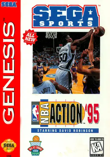 NBA Action '95 starring David Robinson box art