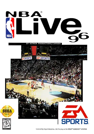NBA Live 96 box art