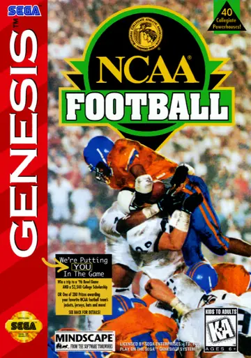 NCAA Football Genesis box art