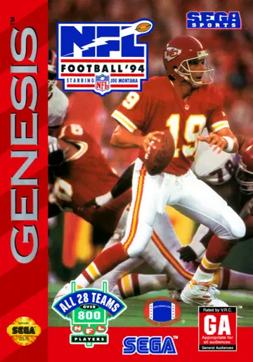 NFL Football '94 Starring Joe Montana Genesis box art