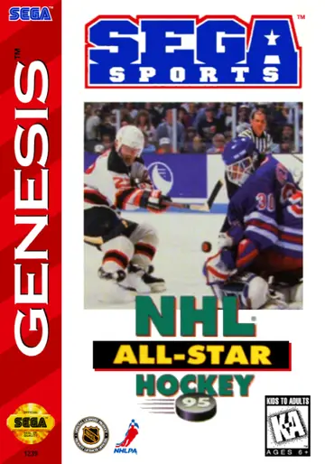 NHL All-Star Hockey '95 Genesis box art