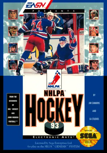 NHLPA Hockey '93 box art