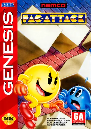 Pac-Attack Genesis box art