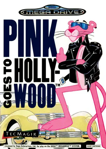 Pink Goes to Hollywood Genesis box art