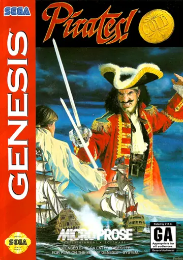 Pirates! Gold Genesis box art