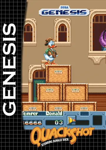 QuackShot Starring Donald Duck Genesis box art