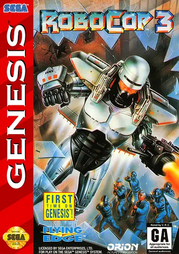 RoboCop 3 Genesis box art