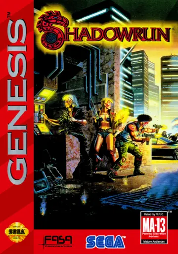 Shadowrun Genesis box art