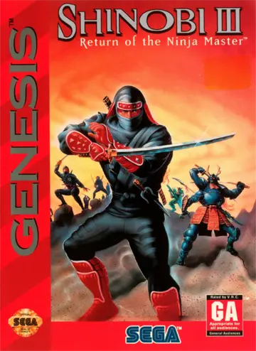 Shinobi III: Return of the Ninja Master box art