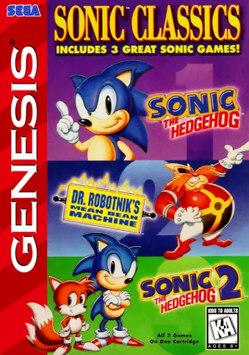 Sonic Compilation ~ Sonic Classics Genesis box art