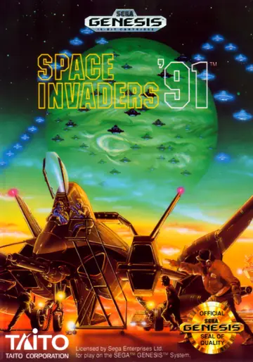 Space Invaders '91 Genesis box art