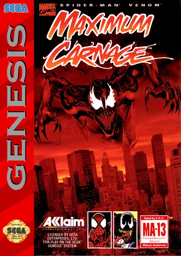Spider-Man . Venom: Maximum Carnage box art