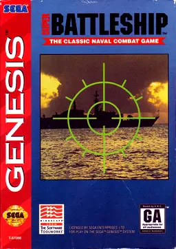 Super Battleship: The Classic Naval Combat Game Genesis box art