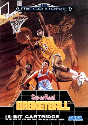 Super Real Basketball Genesis box art