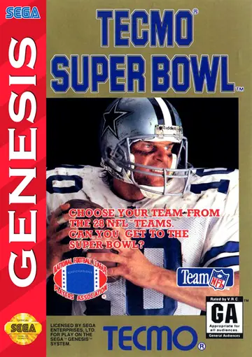 Tecmo Super Bowl Genesis box art