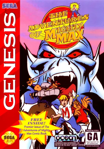 The Adventures of Mighty Max Genesis box art