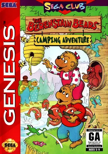 The Berenstain Bears' Camping Adventure Genesis box art