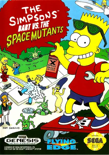 The Simpsons: Bart vs. the Space Mutants box art