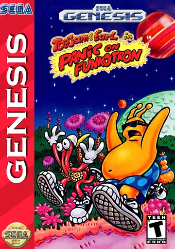 ToeJam & Earl in Panic on Funkotron Genesis box art