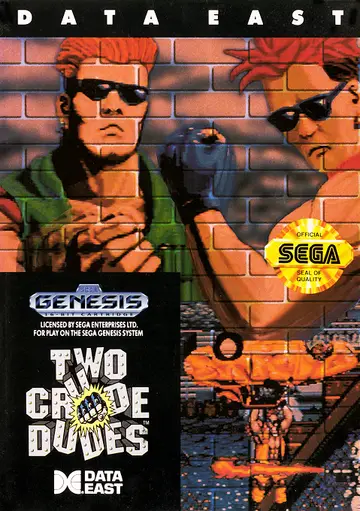Two Crude Dudes Genesis box art