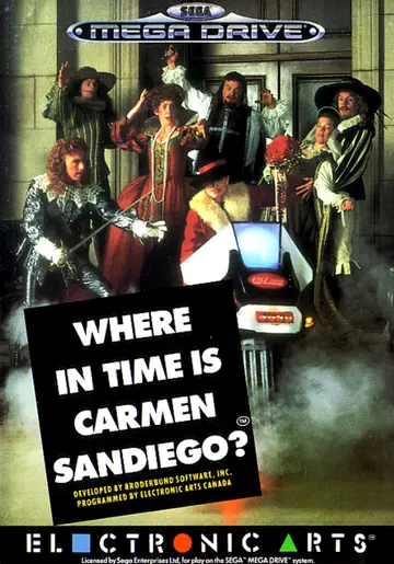 Where in Time Is Carmen Sandiego Genesis box art