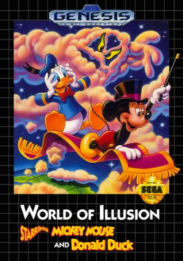World of Illusion Starring Mickey Mouse and Donald Duck box art