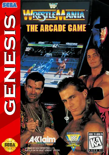 WWF WrestleMania: The Arcade Game Genesis box art
