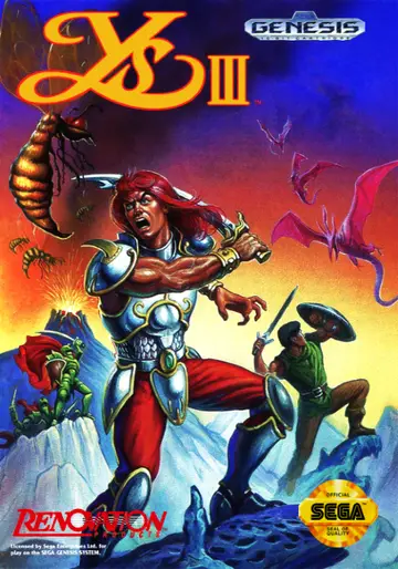 Ys III Genesis box art