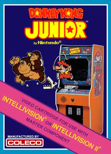 Donkey Kong Junior Intellivision box art