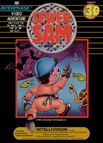 Sewer Sam Intellivision box art