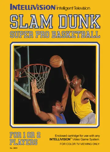 Slam Dunk: Super Pro Basketball Intellivision box art