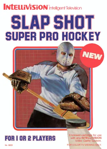 Slap Shot: Super Pro Hockey Intellivision box art