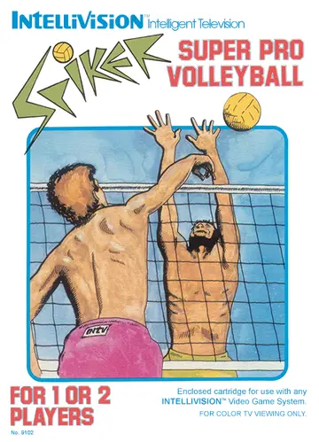 Spiker: Super Pro Volleyball Intellivision box art