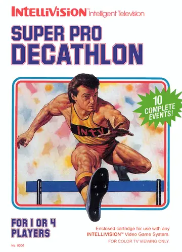 Super Pro Decathlon Intellivision box art