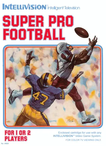 Super Pro Football Intellivision box art