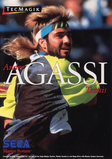 Andre Agassi Tennis Master System box art