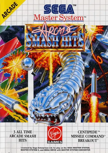 Arcade Smash Hits Master System box art