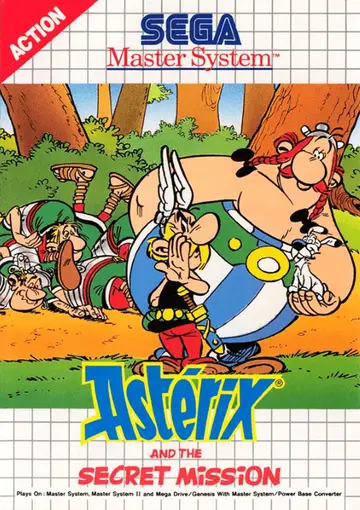 Astérix and the Secret Mission Master System box art