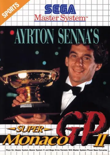 Ayrton Senna's Super Monaco GP II box art