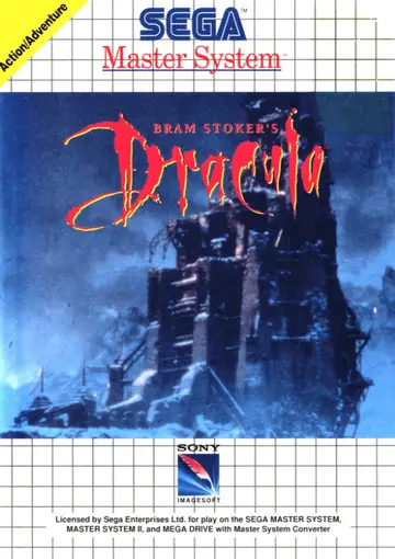 Bram Stoker's Dracula Master System box art