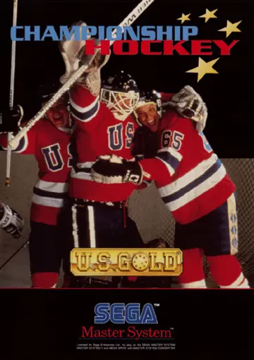 Championship Hockey Master System box art