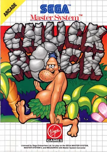 Chuck Rock Master System box art