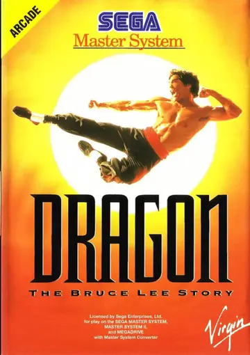 Dragon: The Bruce Lee Story Master System box art