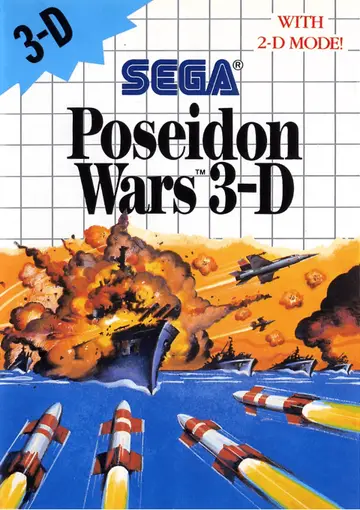 Poseidon Wars 3-D Master System box art