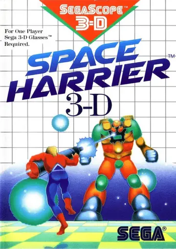 Space Harrier 3-D box art