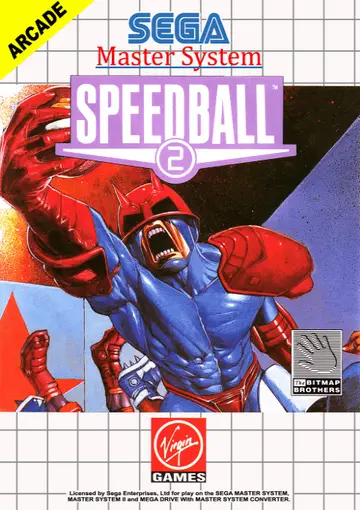 Speedball 2 Master System box art