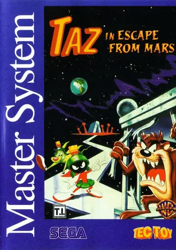 Taz in Escape from Mars box art