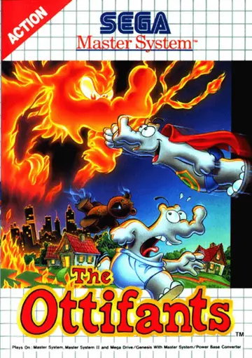 The Ottifants Master System box art