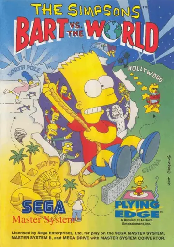 The Simpsons: Bart vs. the World box art