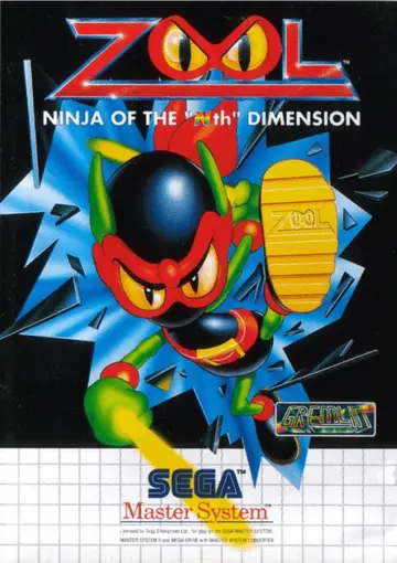 Zool: Ninja of the 'Nth' Dimension Master System box art